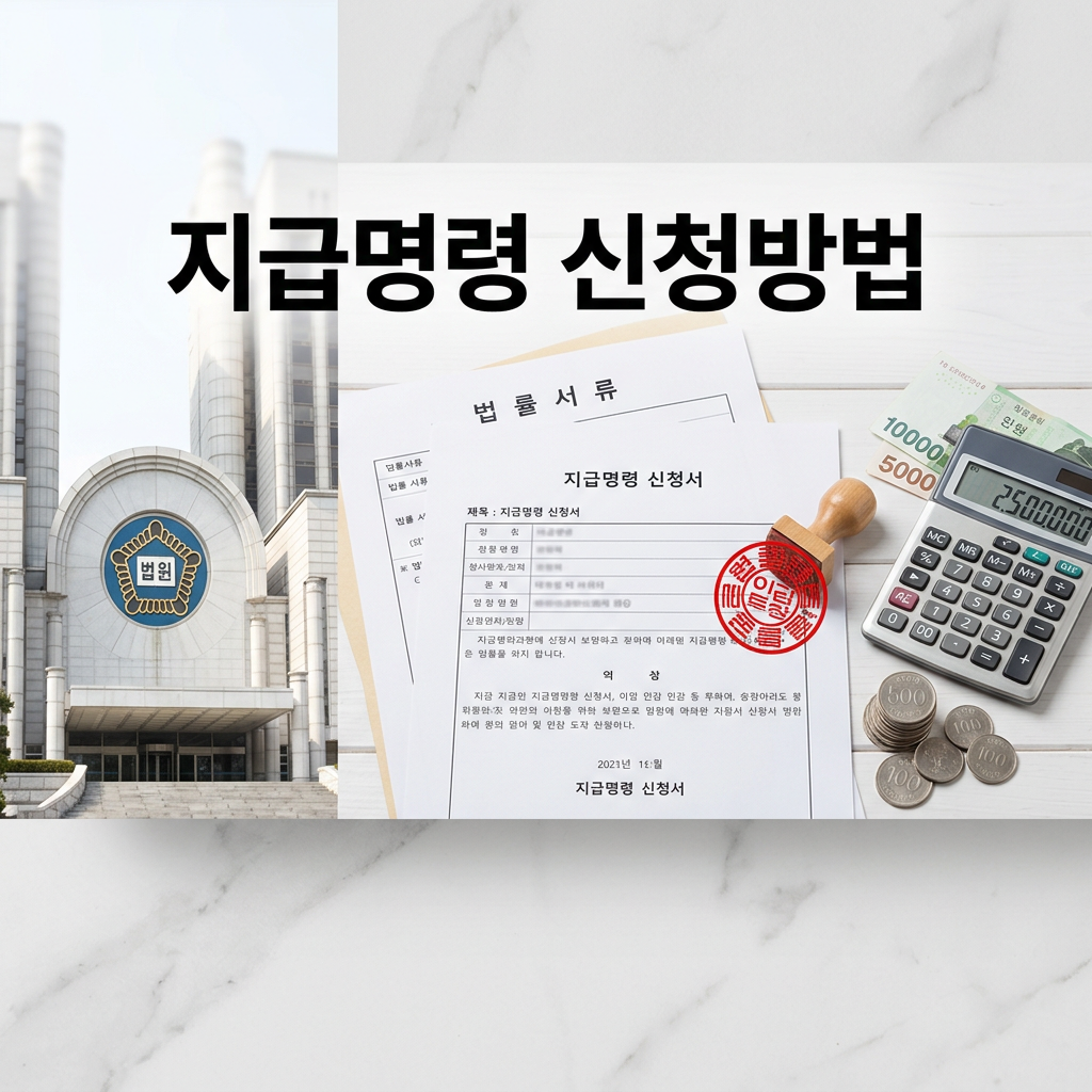 지급명령 신청방법 비용 필요서류 신청절차