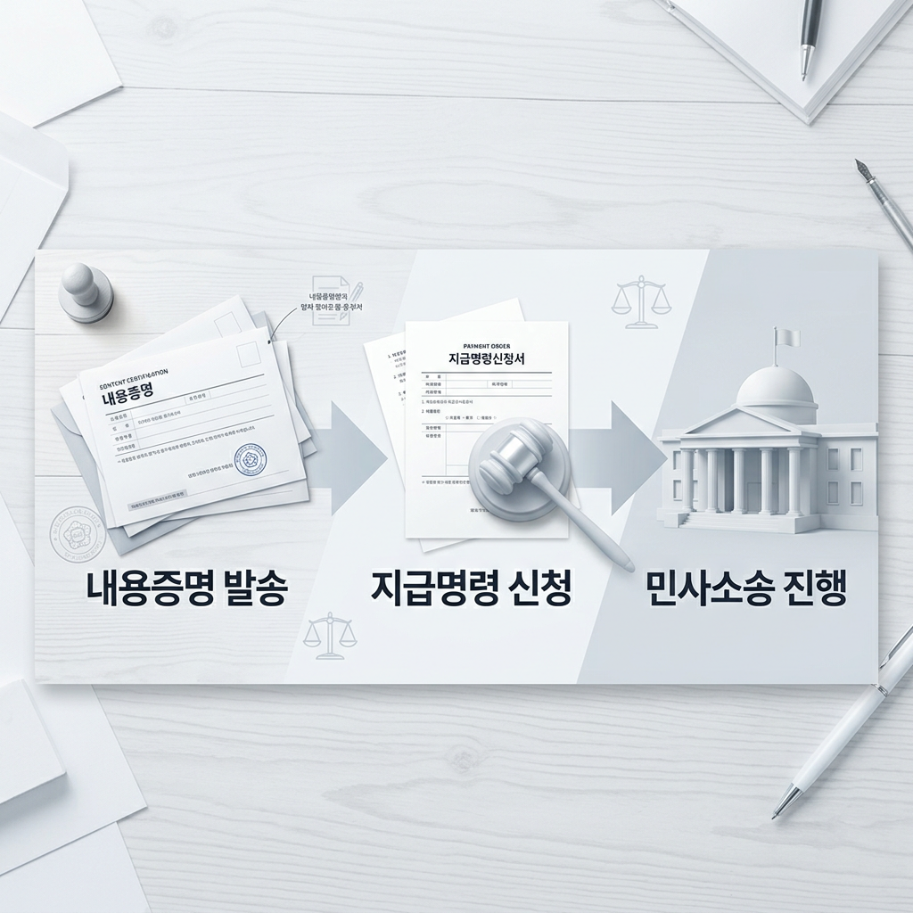 빌려준 돈 못 받을 때 내용증명 이후 절차 2026｜지급명령·소액소송·강제집행